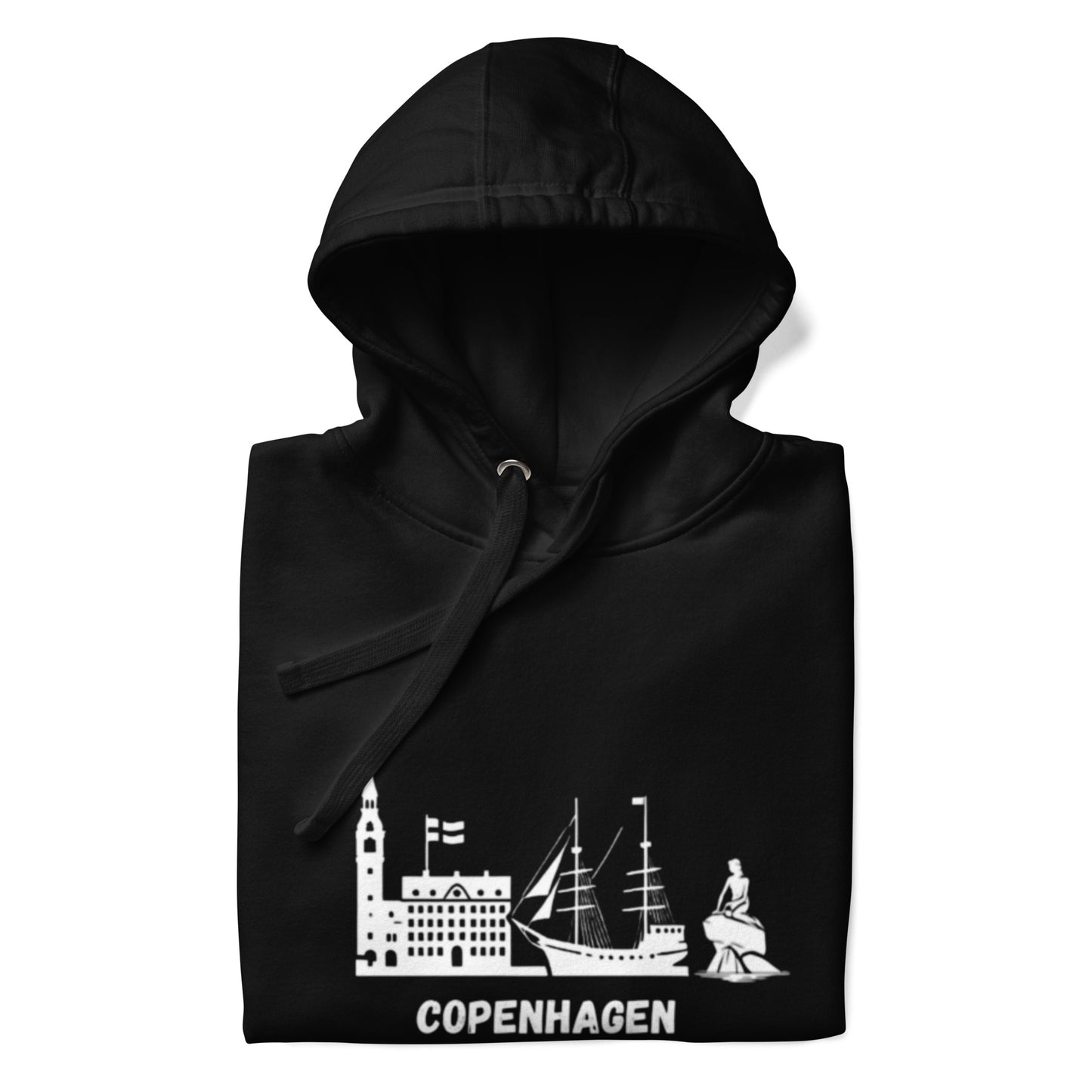 Copenhagen Skyline Hoodie - Iconic City Silhouette Cozy Streetwear