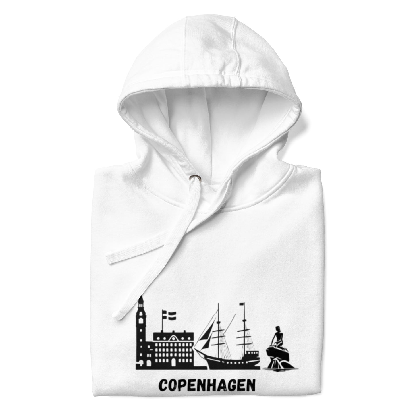 Copenhagen Skyline Hoodie - Iconic City Silhouette Cozy Streetwear